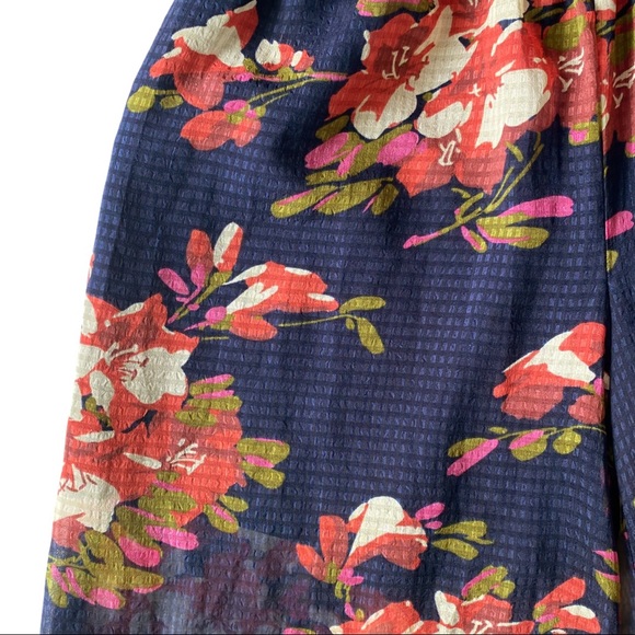 Anthropologie Elevenses Fire Lily Sheer Palazzo - Picture 7 of 10